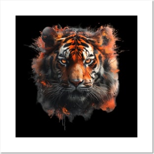 Abstract Tiger Tshirt Design Posters and Art